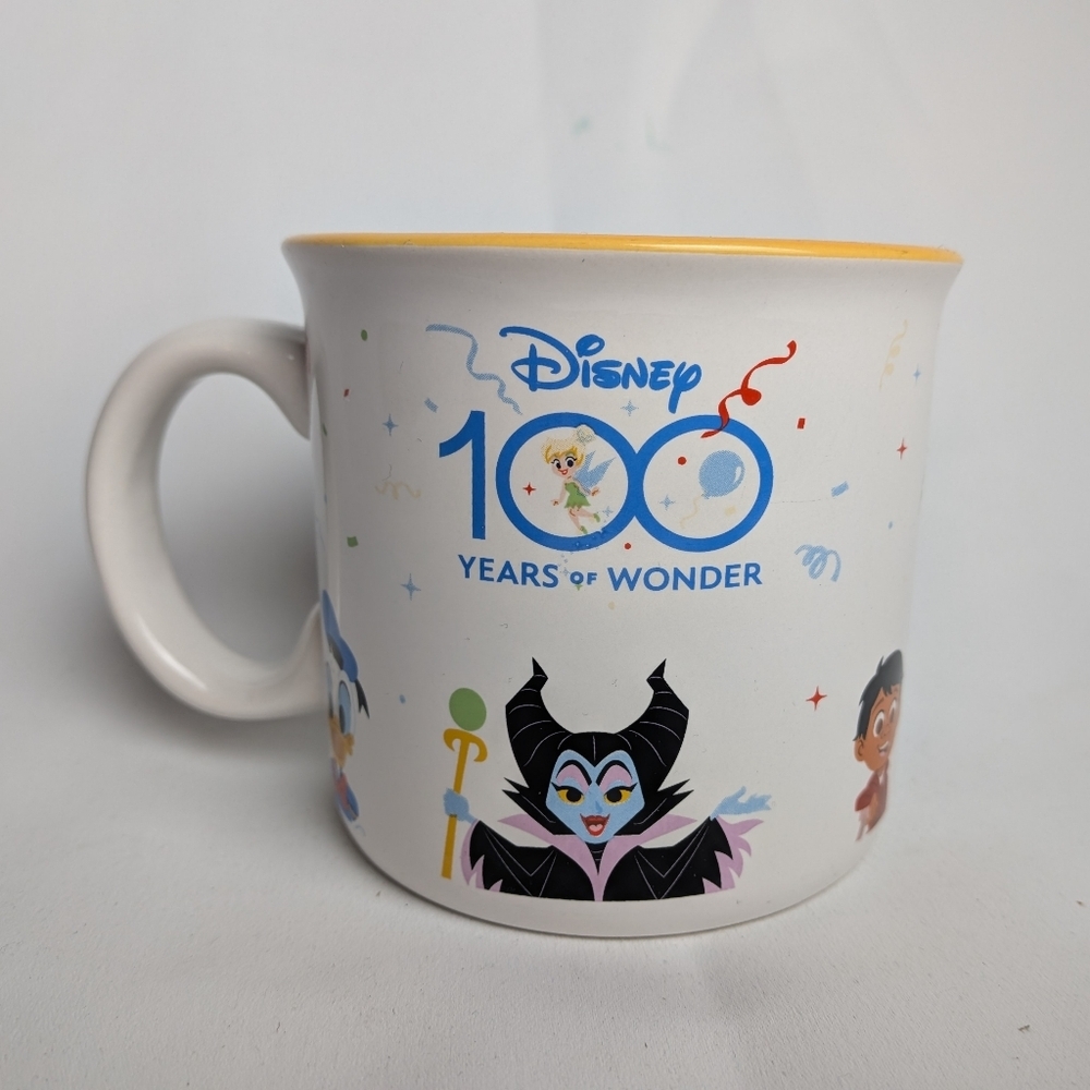 DISNEY 100 Years Of Wonder Anniversary Coffee Mug Collectible GREAT Condition